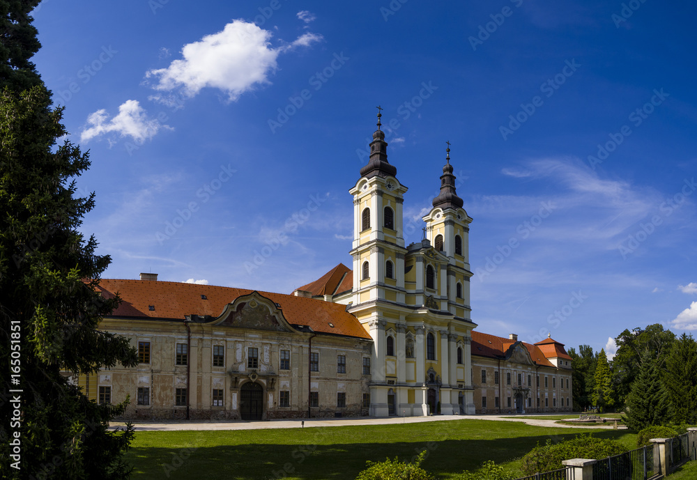 Monastery and church in Jasov in eastern Slovakia