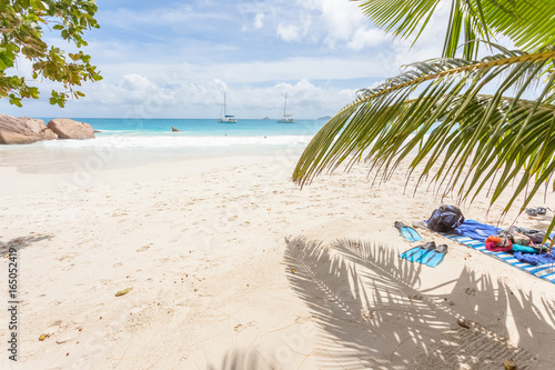 plage d Anse Lazio  Praslin  les Seychelles 