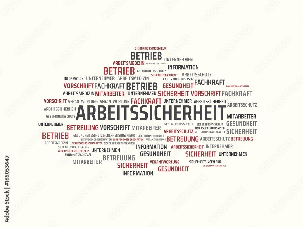 ARBEITSSICHERHEIT - Bilder mit Wörtern aus dem Bereich Arbeitssicherheit, Wort, Bild, Illustration ARBEITSSICHERHEIT - Bilder mit Wörtern aus dem Bereich Arbeitssicherheit, Wort, Bild, Illustration