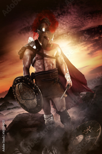 Obraz na płótnie Ancient soldier or Gladiator