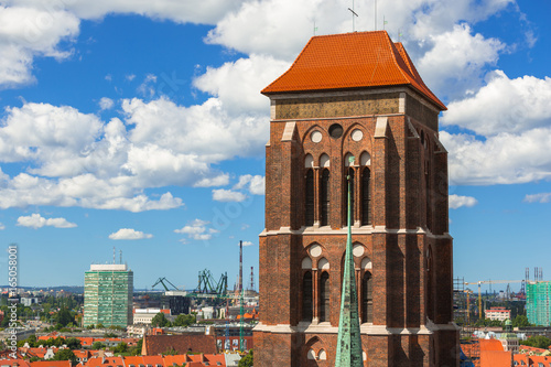 Saint Mary Cathedral in the old town of Gdansk, Poland