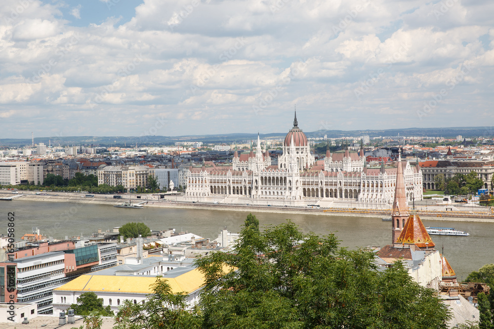 View of the Hungarian Parliament from the Fisherman's Bastion