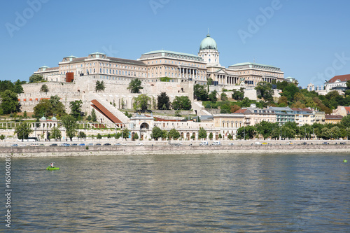 Beautiful Buda Castle Royal Palace and the Danube. Hungary