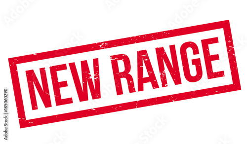 New Range rubber stamp. Grunge design with dust scratches. Effects can be easily removed for a clean, crisp look. Color is easily changed.