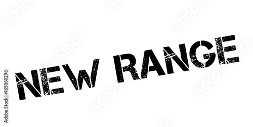 New Range rubber stamp. Grunge design with dust scratches. Effects can be easily removed for a clean, crisp look. Color is easily changed.