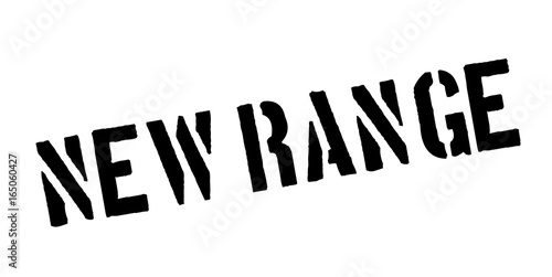 New Range rubber stamp. Grunge design with dust scratches. Effects can be easily removed for a clean, crisp look. Color is easily changed.