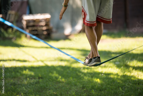 Man who came up on Slackline photo