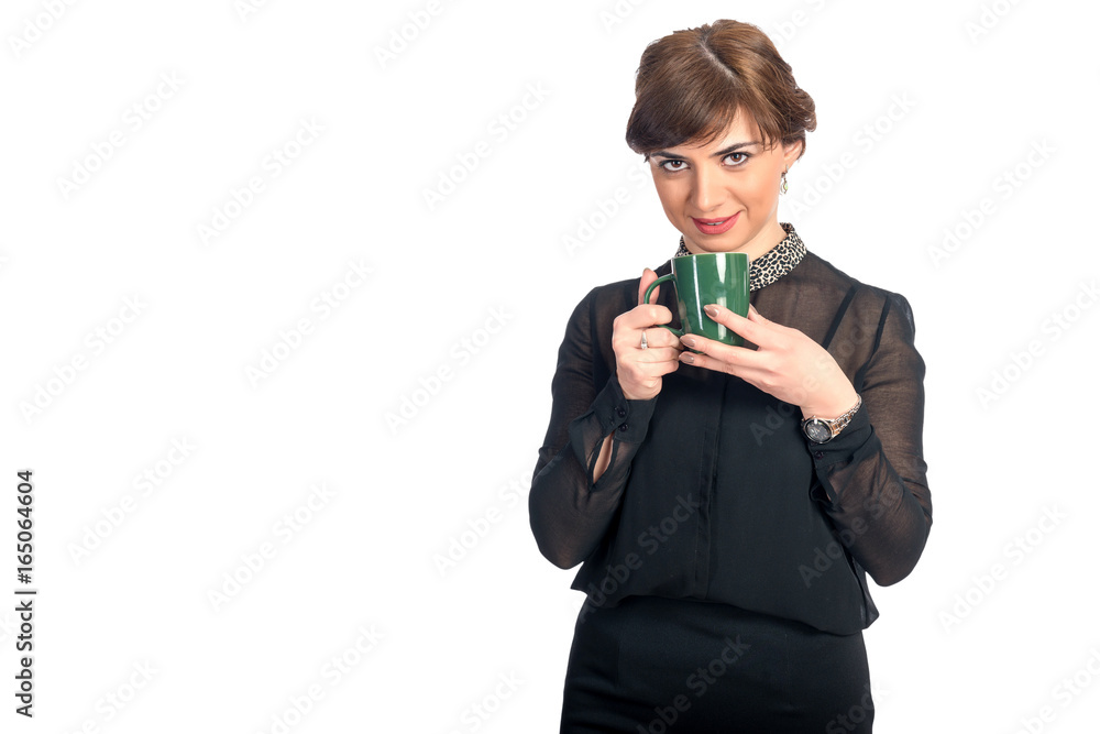 Beautiful Woman With Cup of Tea or Coffee Beautiful Woman With Cup of Tea or Coffee