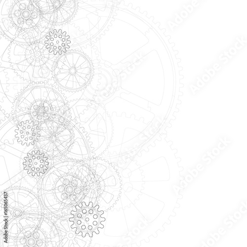 gears background white 01