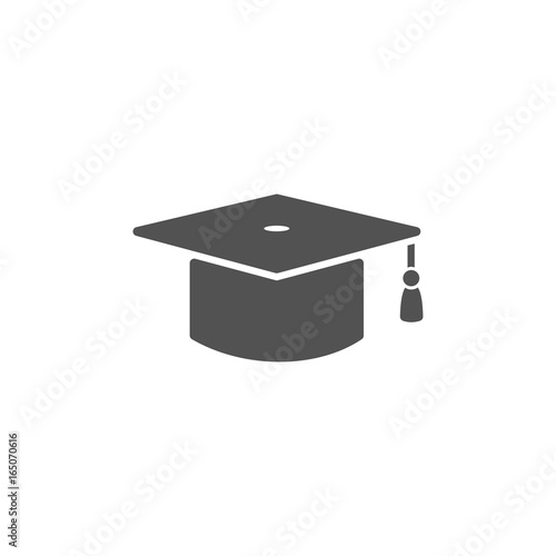 Mortarboard icon on a white background