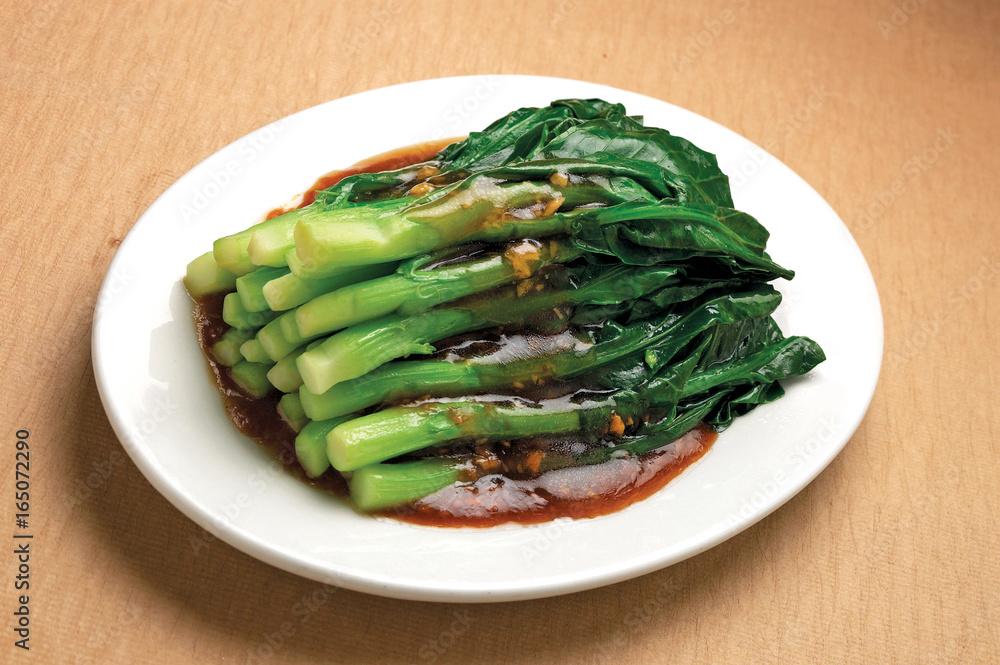 Stir-fried chinese broccoli with oyster sauce Stir-fried chinese broccoli with oyster sauce