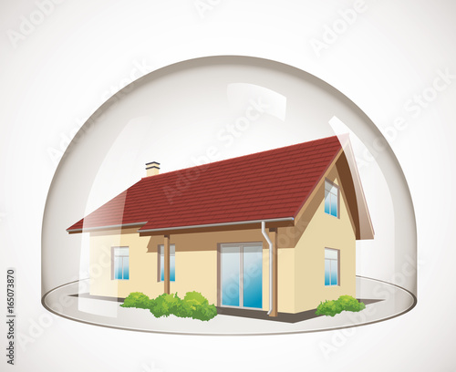 Glass dome - House protection concept 