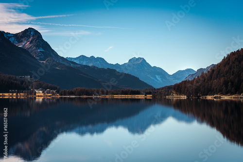 Silvaplana Lake, St. Moritz, Switzerland photo