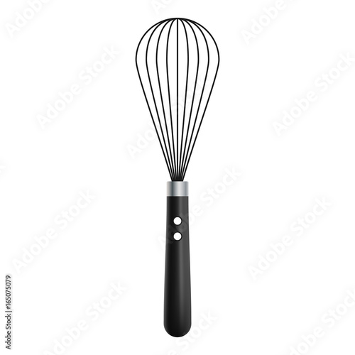 Kitchen Tools Whisk Isolated On A White Background. Realistic Vector Illustration.