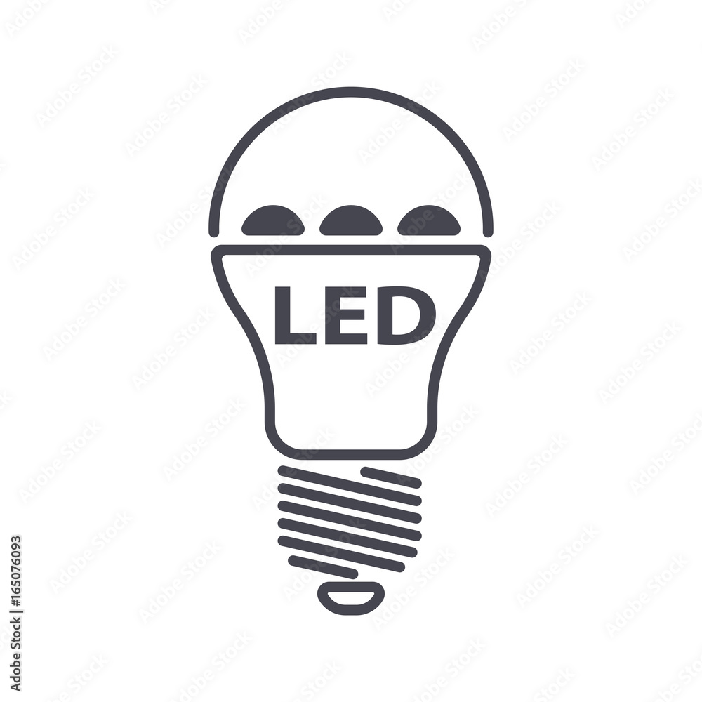 led bulb. led lamp vector icon led bulb. led lamp vector icon