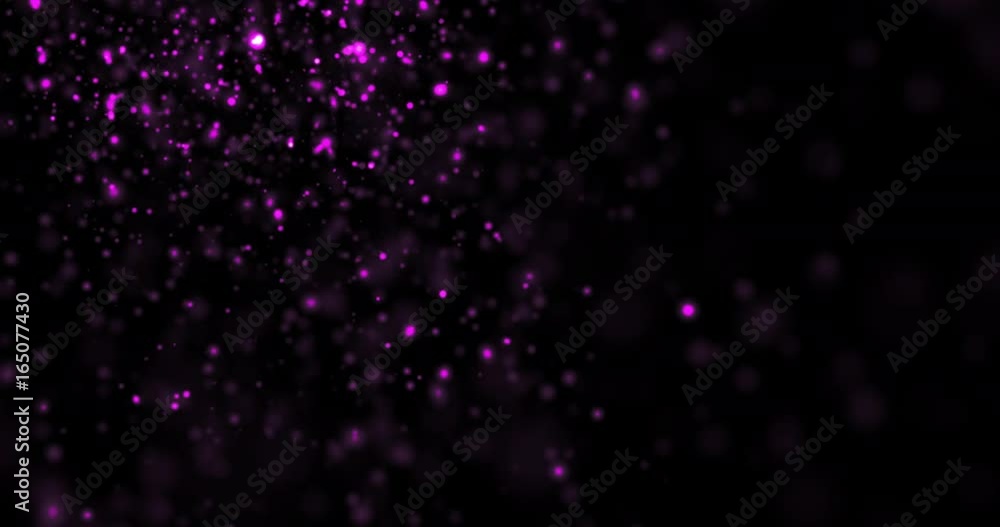 Animation Abstract Pink Particles on Black Background Animation Abstract Pink Particles on Black Background