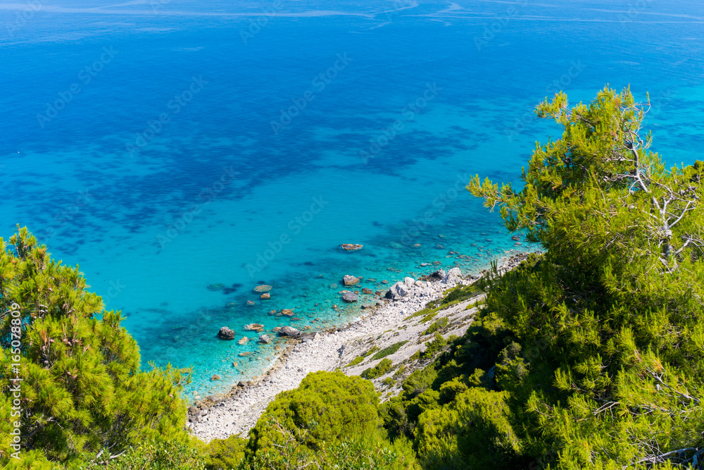 Aerial view of Ionian sea