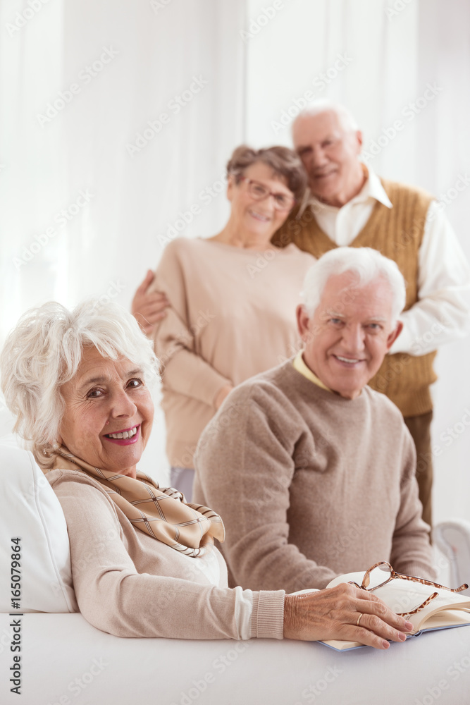 Old couples enjoying retirement Old couples enjoying retirement