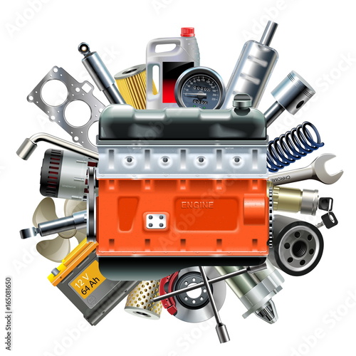Vector Engine with Car Spares