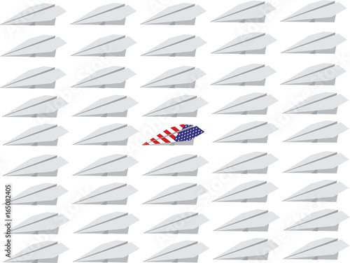 flotta aerea bianca un aereo americano