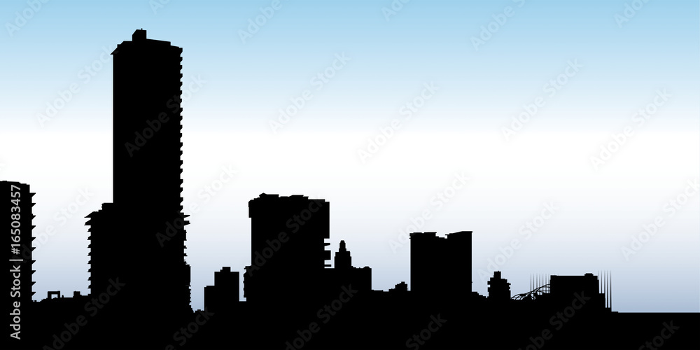 Skyline silhouette of the city of Havana, Cuba. Skyline silhouette of the city of Havana, Cuba.