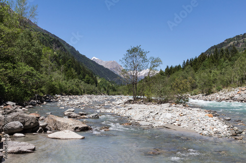 Fototapeta Naklejka Na Ścianę i Meble -  Fluss in den österreichischen Alpen