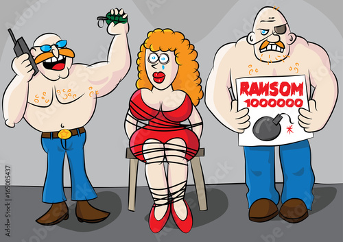 funny kidnap gang cartoon
