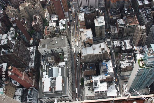 New York view from the Empire states building