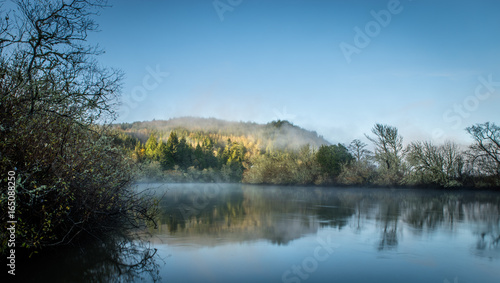 Colorful landscape of the Coquille River Valley in Southern Oregon, USA 