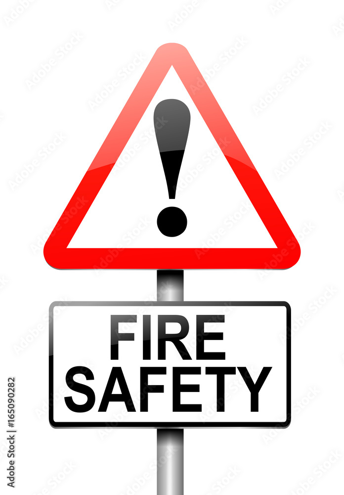 Fire safety concept. Fire safety concept.