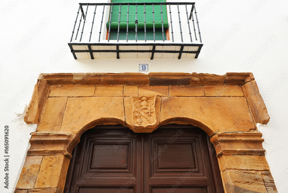 Obraz premium Escudo nobiliario en una casa importante de Almagro, Castilla la Mancha, España