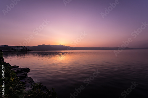 Hokkaido Sunset Sky Lake © Wudtinun