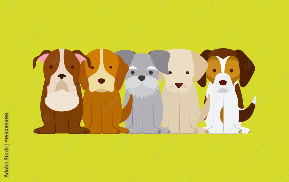 Naklejka premium i love dog life icon vector illustration design graphic