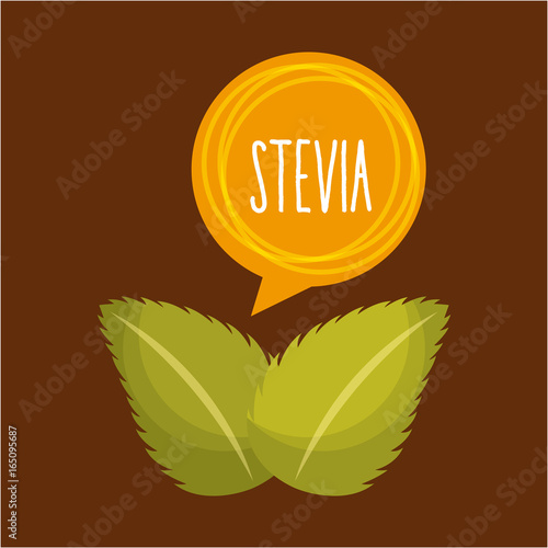 Stevia natural sweetener icon vector illustration design graphic