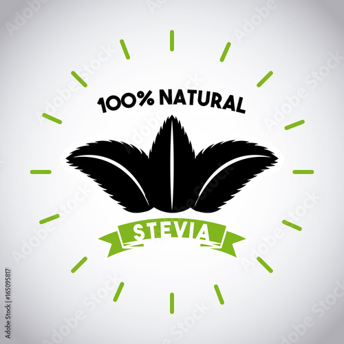 Stevia natural sweetener icon vector illustration design graphic
