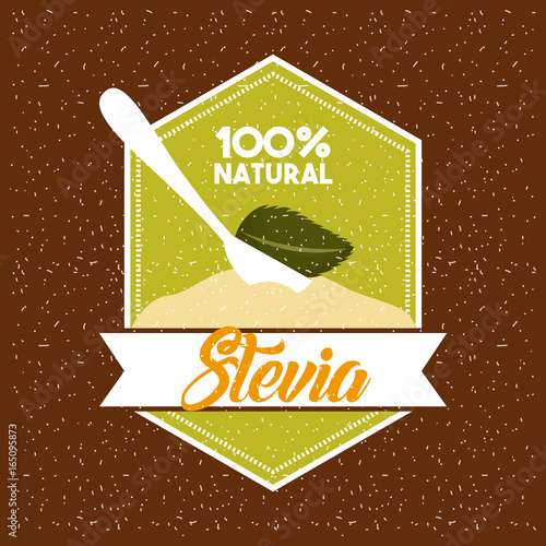 Stevia natural sweetener icon vector illustration design graphic