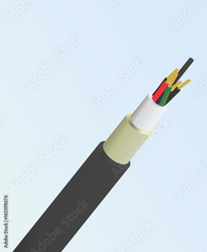 Electric cable. vector illustration