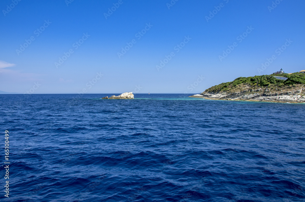 Fototapeta premium Lighthouse - Paxos Island - Greece