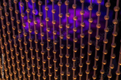 Colorful Light Background Abstract and Beads - Orange and Purple I