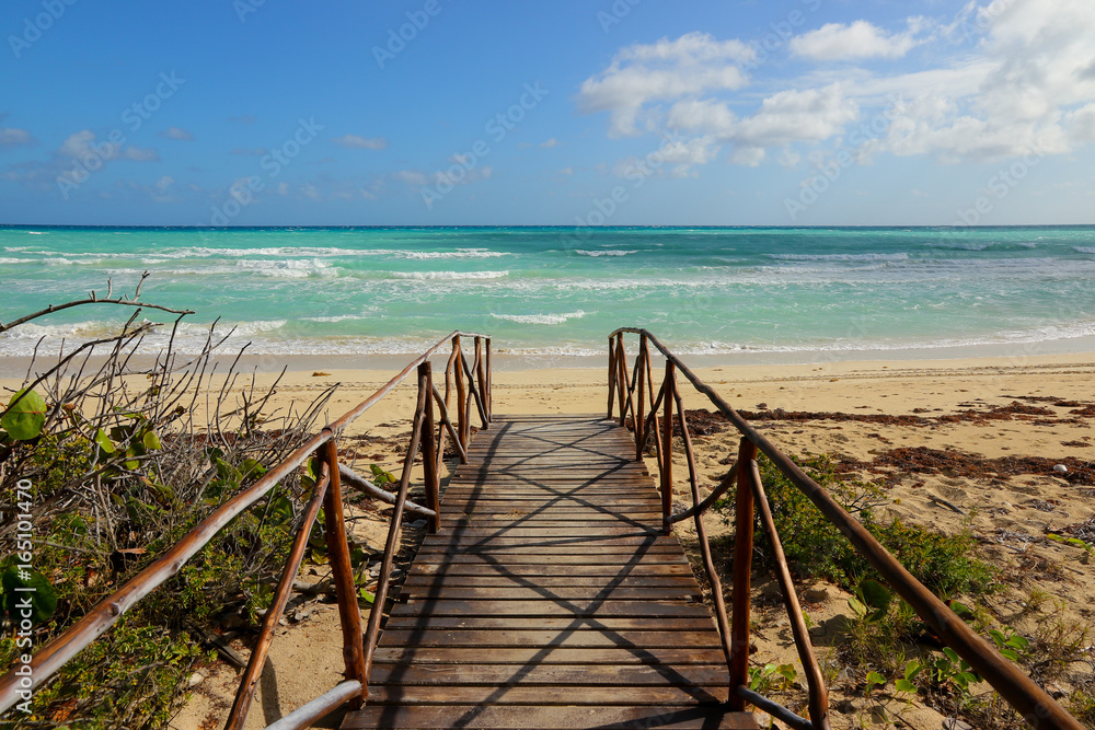 Playa Pilar beach on Cayo Coco island in Cuba