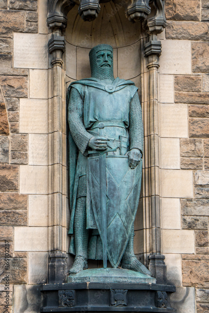Fototapeta premium Edinburgh Castle - William Wallace Statue