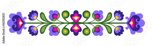 horizontal folk flowers 