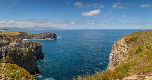 View on Atlantic Ocean Coast  Sao Miguel island  Azores  Portugal