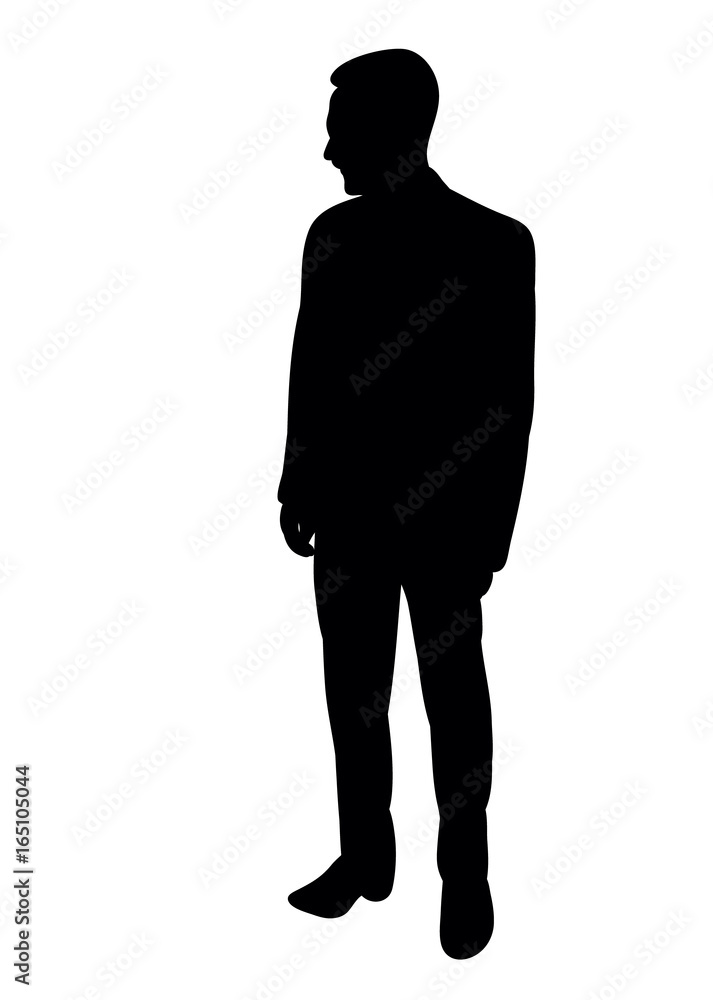  black silhouette man standing