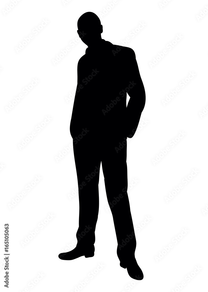  silhouette of a standing man