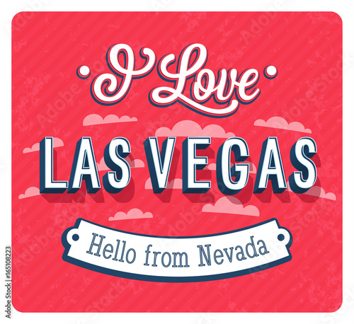 Vintage greeting card from Las Vegas - Nevada.