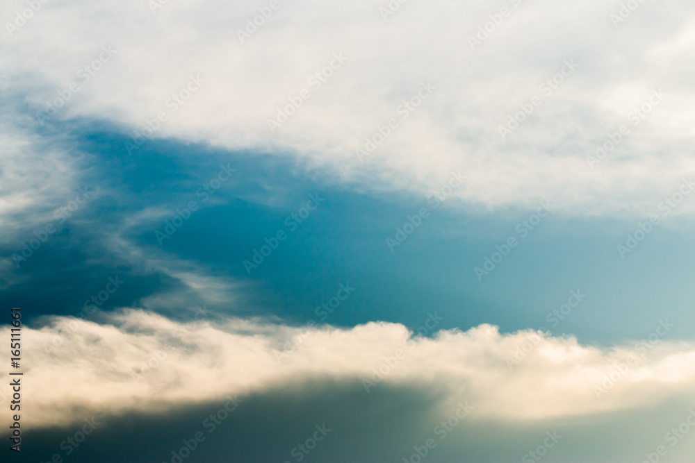 Fototapeta premium colorful dramatic sky with cloud at sunset