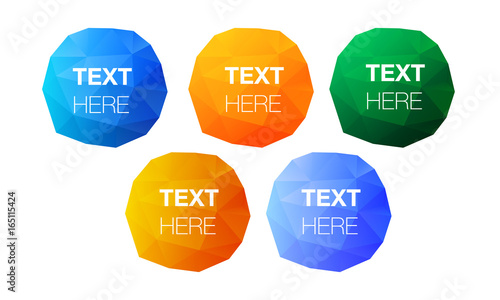 Low poly circles