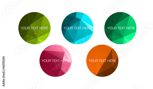Low poly circles