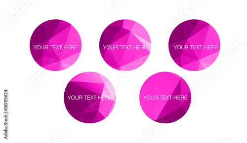 Low poly circles